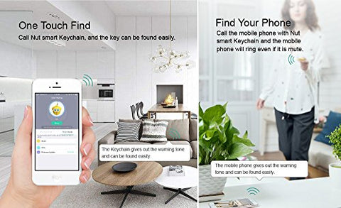Nut Smart Keychain - The Specialist Bluetooth Key Finder and Phone Finder, Disconnection Alarm Make The Key Easy find Never Forget. - NutFind