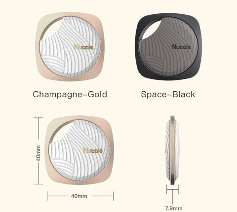 New Nutale Focus Smart tracker, item finders with enhanced 3rd Gen Technologies White/Gold - NutFind