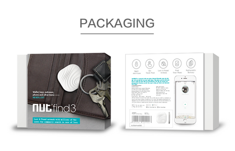 Nut Find3 Smart Tracker - 4-pack in White, Green, Orange, & Grey - NutFind