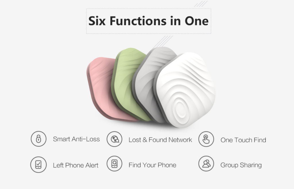 Nut Find3 Smart Tracker - 4-pack in White, Green, Orange, & Grey - NutFind